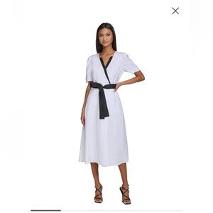 Karl Lagerfeld White Midi A-Line Skirt for any occasion. NWOT never wore